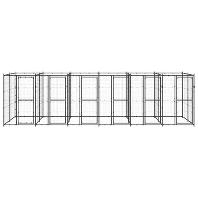 Outdoor Dog Kennel Steel 14.52 m