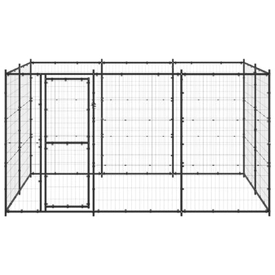Outdoor Dog Kennel Steel 7.26 m