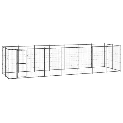 Outdoor Dog Kennel Steel 16.94 m