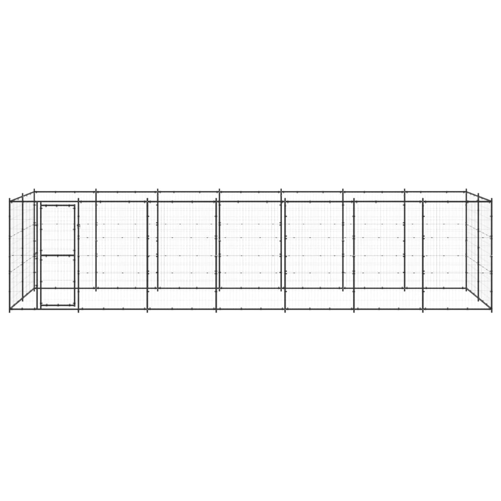 Outdoor Dog Kennel Steel 16.94 m