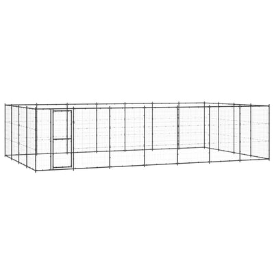 Outdoor Dog Kennel Steel 33.88 m