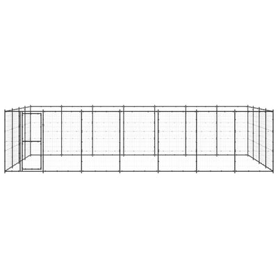 Outdoor Dog Kennel Steel 33.88 m