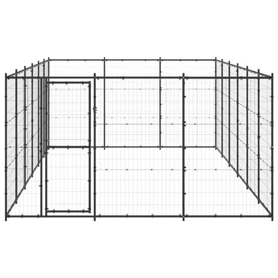 Outdoor Dog Kennel Steel 21.78 m