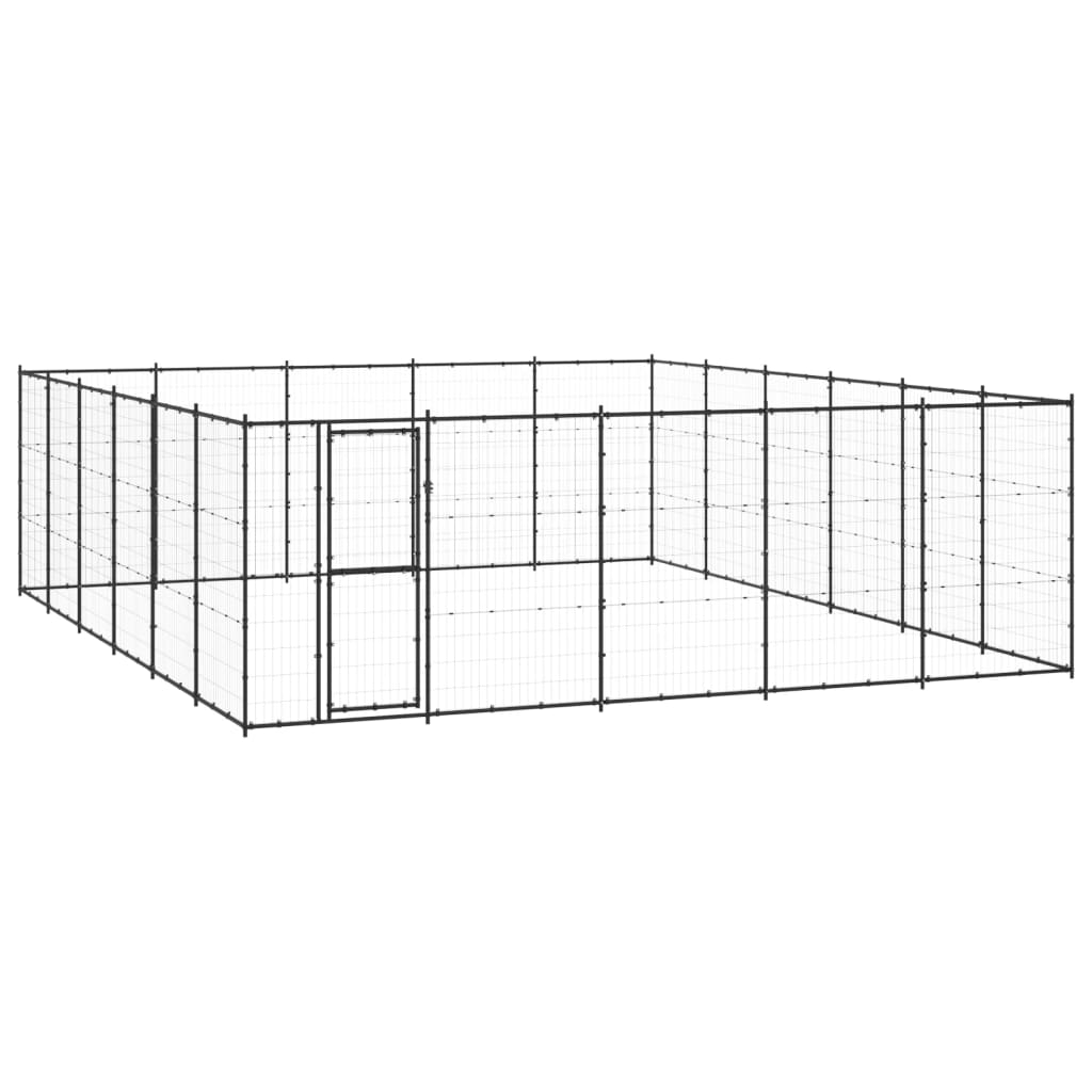 Outdoor Dog Kennel Steel 36.3 m