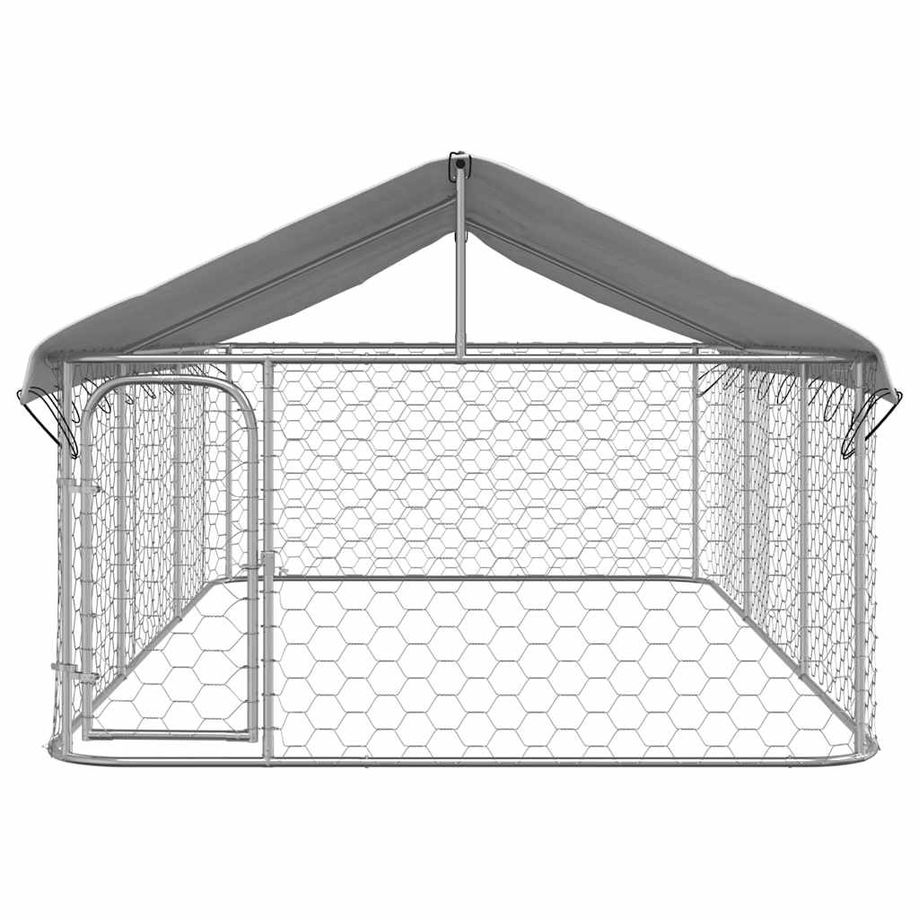 Outdoor Dog Kennel With Roof 400X200X150cm