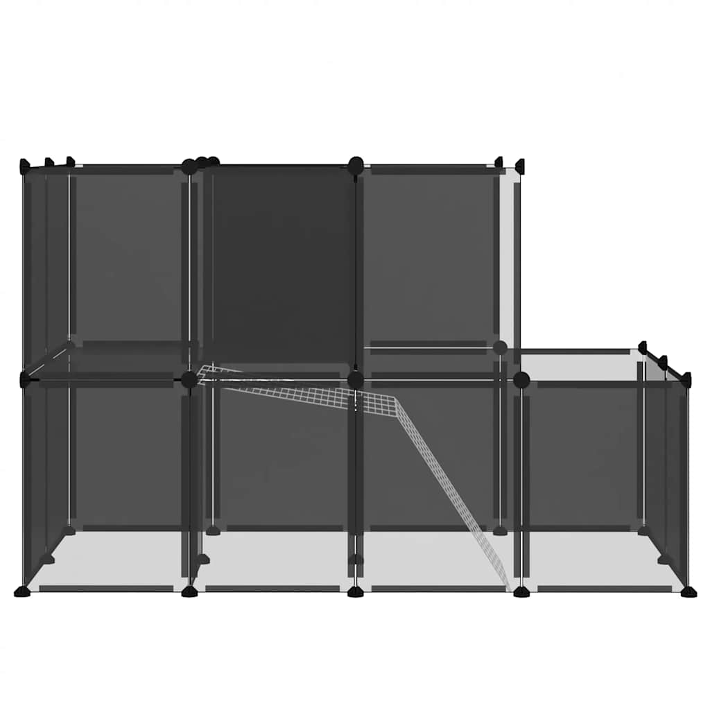 Small Animal Cage Black 142X74X93cm And