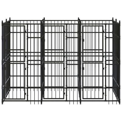 Outdoor Dog Kennel Steel 5.53 m