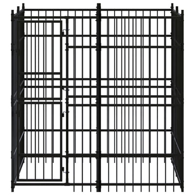 Outdoor Dog Kennel Steel 3.69 m