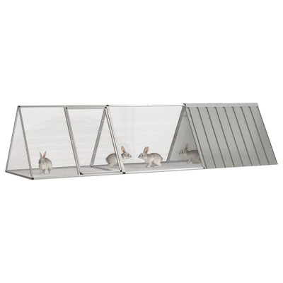 Rabbit Cage Grey 302.5x80.5x71 cm