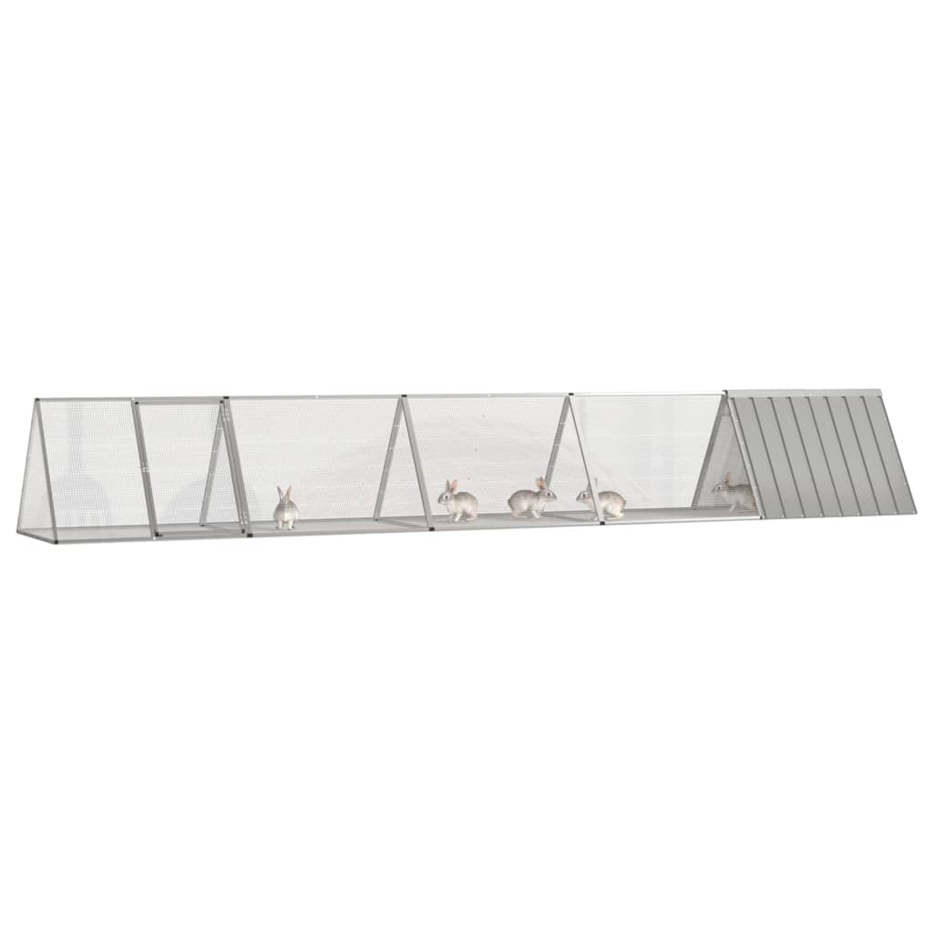 Rabbit Cage Grey 504.5x80.5x71 cm