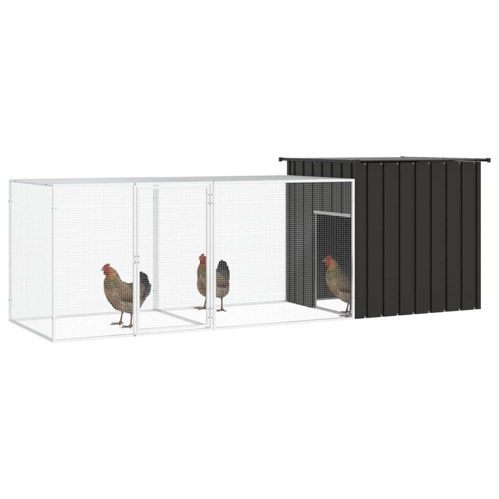 Chicken Cage Dark Grey 300x91x100 cm