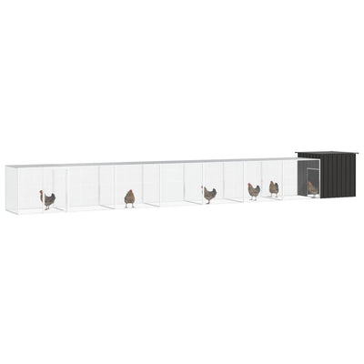 Chicken Cage Dark Grey 800x91x100 cm