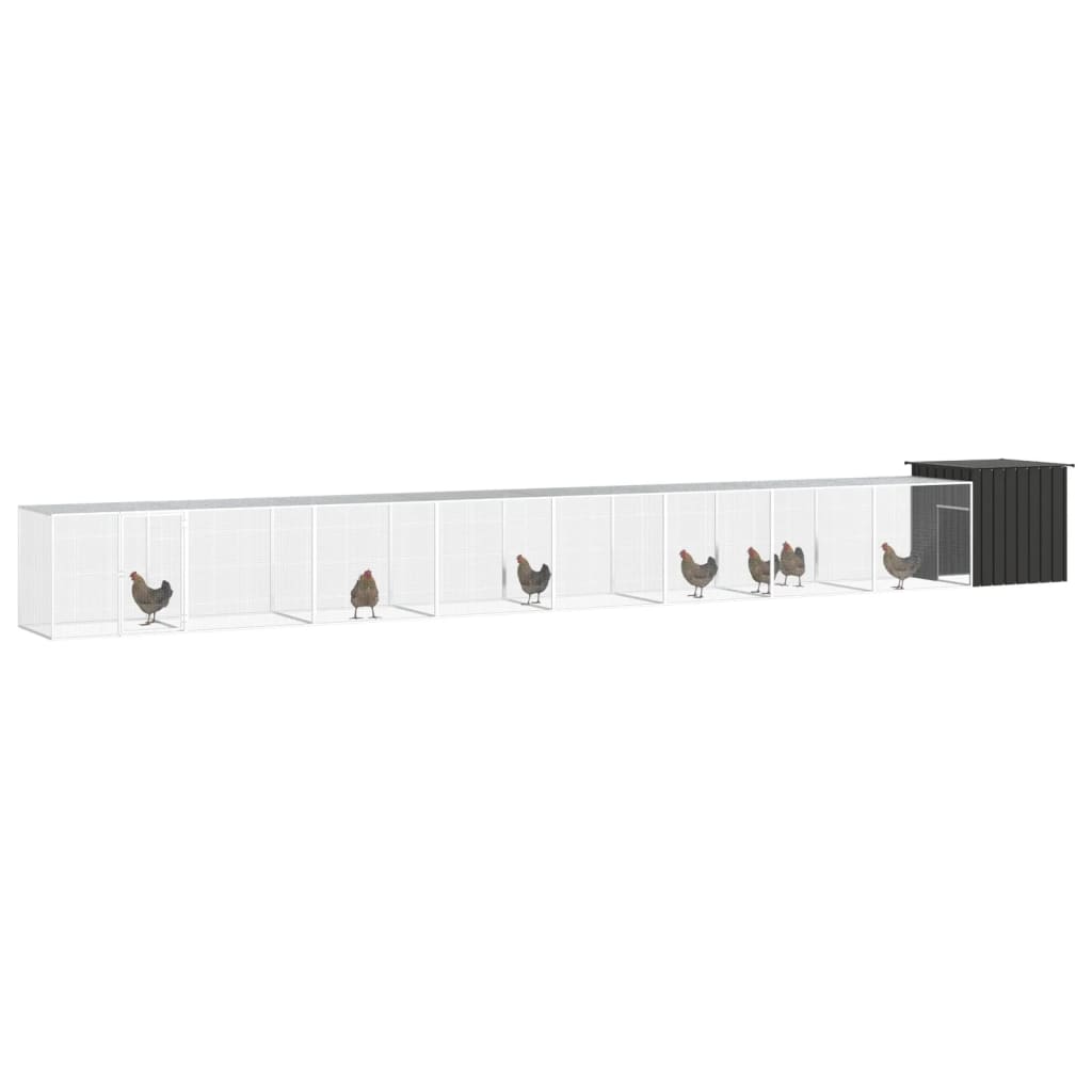 Chicken Cage Dark Grey 900x91x100 cm
