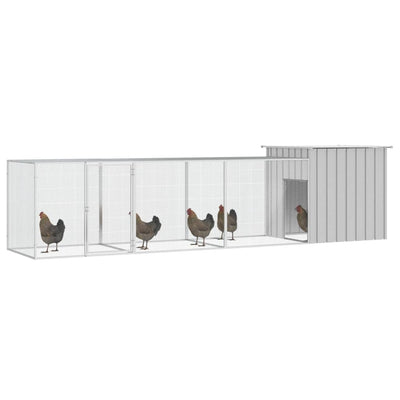 Chicken Cage Grey 400x91x100 cm