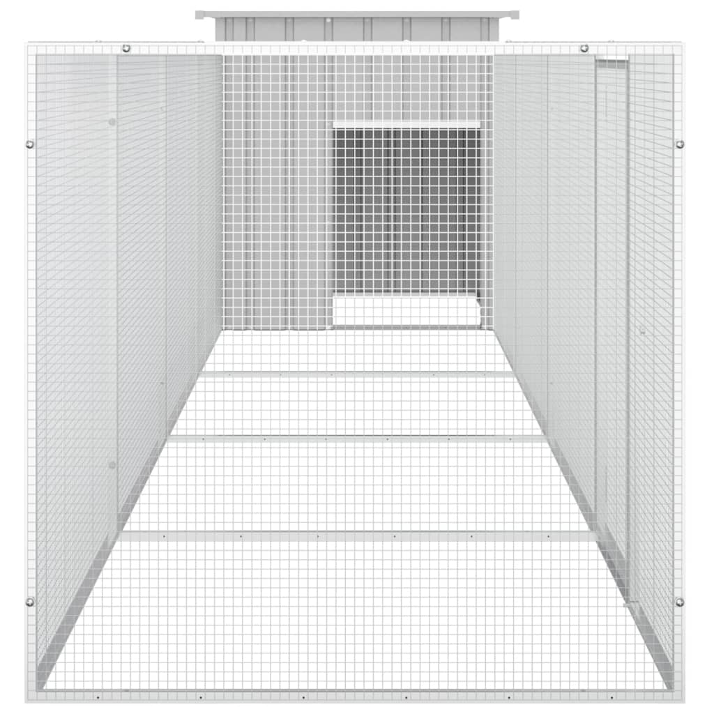 Chicken Coop Grey 500X91X100cm