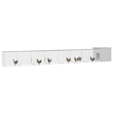 Chicken Cage Grey 700x91x100 cm