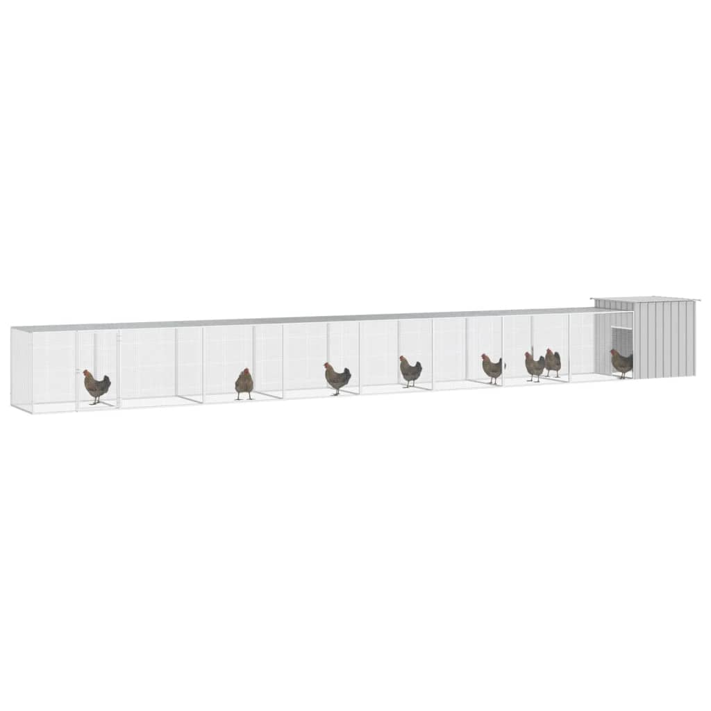 Chicken Cage Grey 900x91x100 cm
