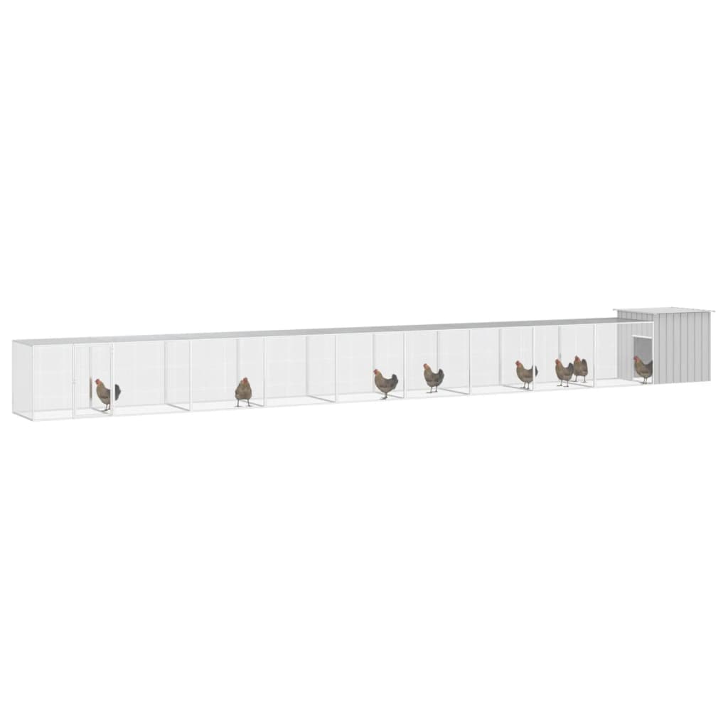 Chicken Cage Grey 1000x91x100 cm