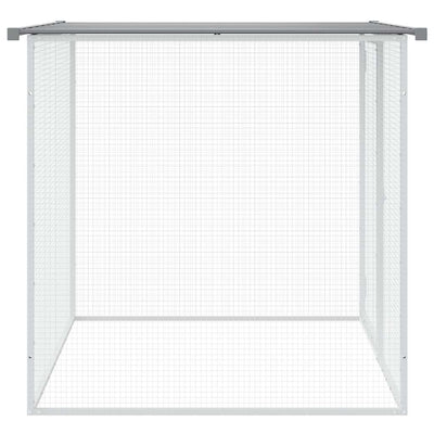Chicken Coop With Roof Light Grey 103X98X90cm