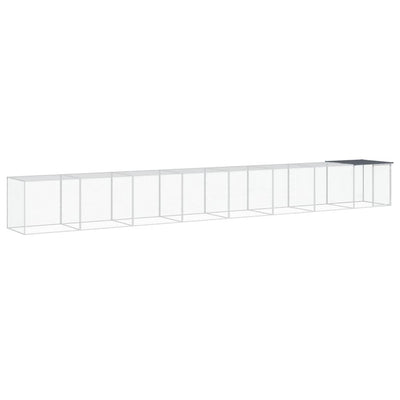 Chicken Cage with Roof Dark Grey 803x98x90 cm