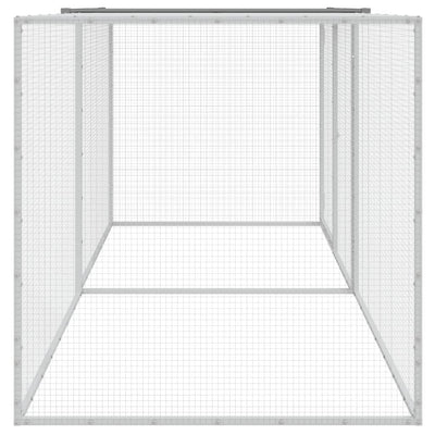 Chicken Coop With Roof Dark Grey 203X98X90cm