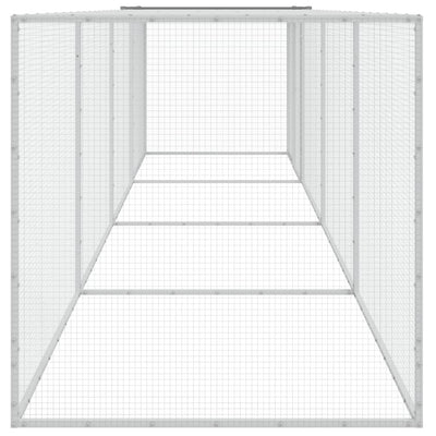 Chicken Coop With Roof Dark Grey 403X98X90cm