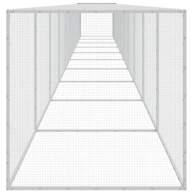 Chicken Coop With Roof Light Grey 1003X98X90cm