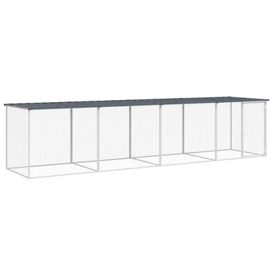 Chicken Cage with Roof Dark Grey 403x98x90 cm