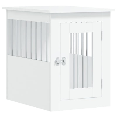 Dog Crate Furniture White 45x62x59 cm