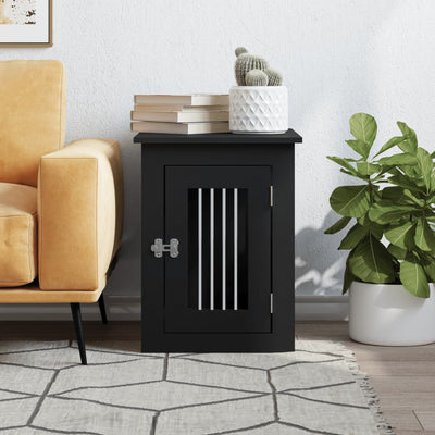 Dog Crate Furniture Black 45X62X59cm