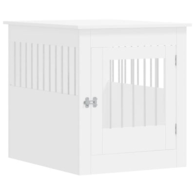 Dog Crate Furniture White 64.5x80x71 cm