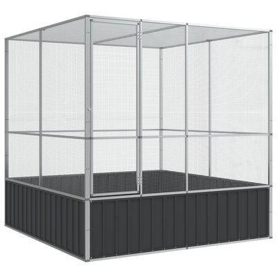 Aviary Silver 411x411x212 cm Steel