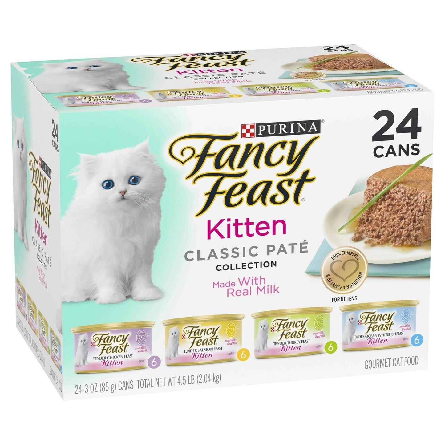 Fancy Feast Kitten Classic Pate Collection Wet Cat Food 24X85g