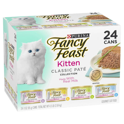Fancy Feast Kitten Classic Pate Collection Wet Cat Food 24X85g