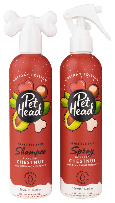 Pet Head Festive Roasted Chestnut Shampoo and Spray Pack