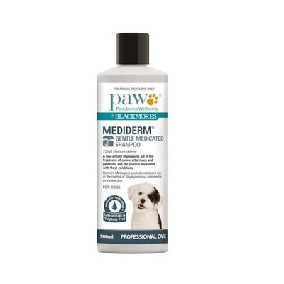 Paw By Blackmores Mediderm Gentle Medicated Shampoo For Dogs 500ml