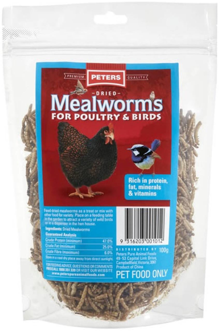 Peters Dried Mealworms 100g