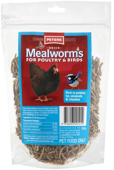 Peters Dried Mealworms 100g