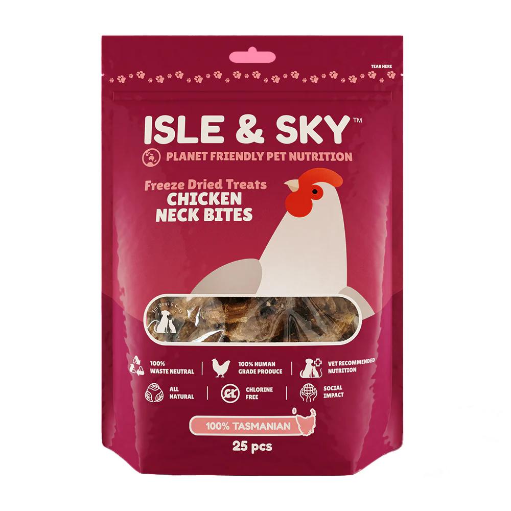 Isle & Sky Chicken Neck Bites Large 25Pcs