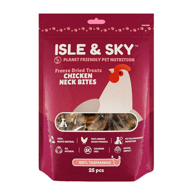 Isle & Sky Chicken Neck Bites Large 25Pcs