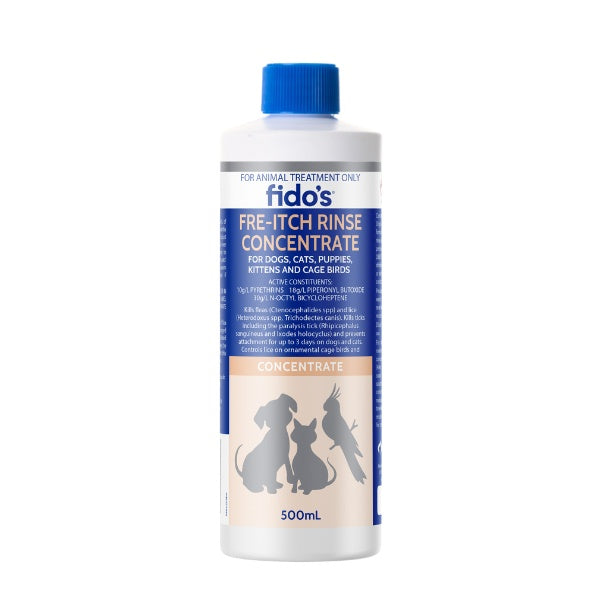 Fido's Fre-Itch Rinse Coentrate 500ml - Free Shipping