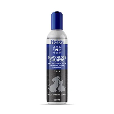 Fido's Black Gloss Shampoo 250ml - Free Shipping