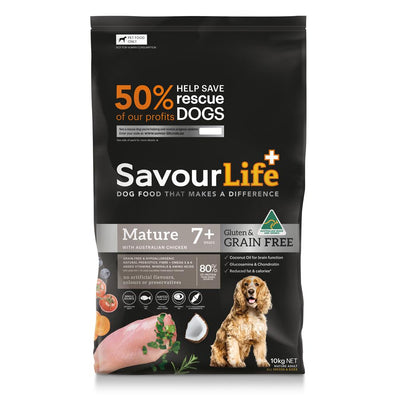 Savourlife Grain Free Mature Dry Dog Food Chicken 10kg