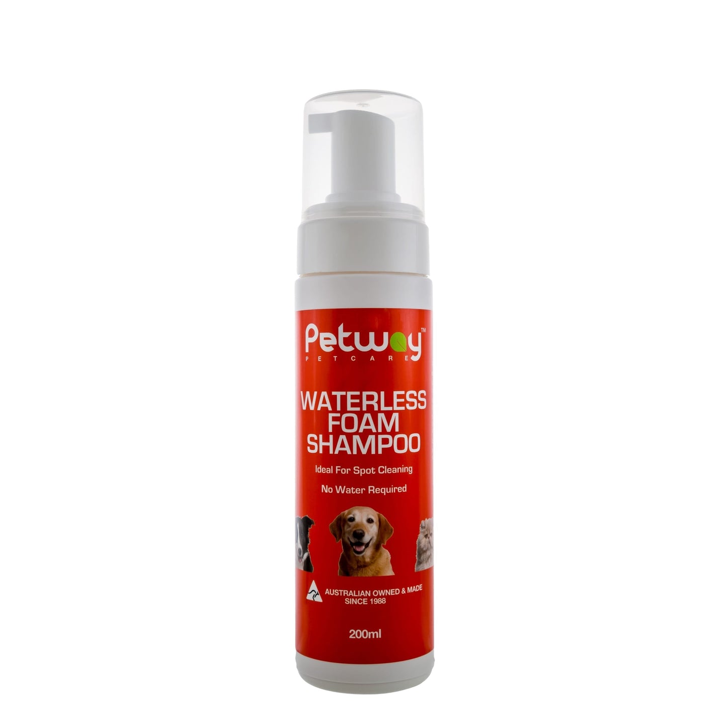 Petway Petcare Waterless Foam Shampoo 200ml - Free Shipping