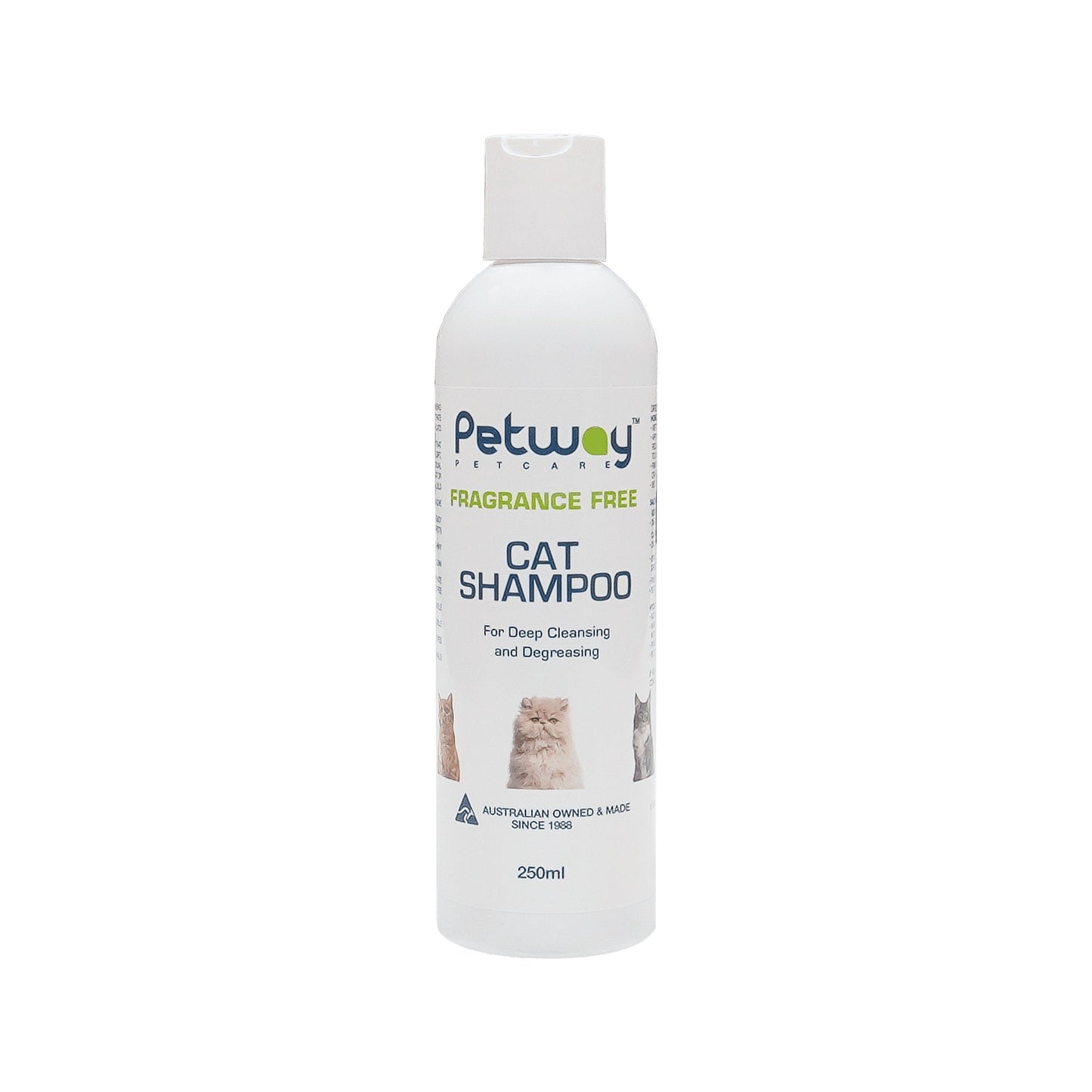 Petway Petcare Fragrae Free Cat Shampoo 250ml - Free Shipping