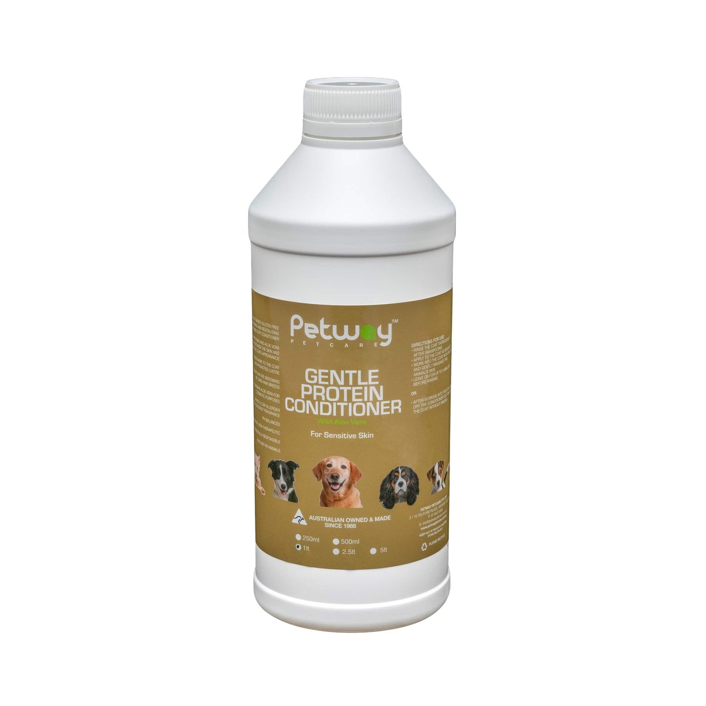Petway Petcare Gentle Protein Conditioner 1L - Free Shipping