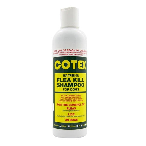 Cotex Tea Tree Oil Flea Kill Shampoo 250ml - Free Shipping
