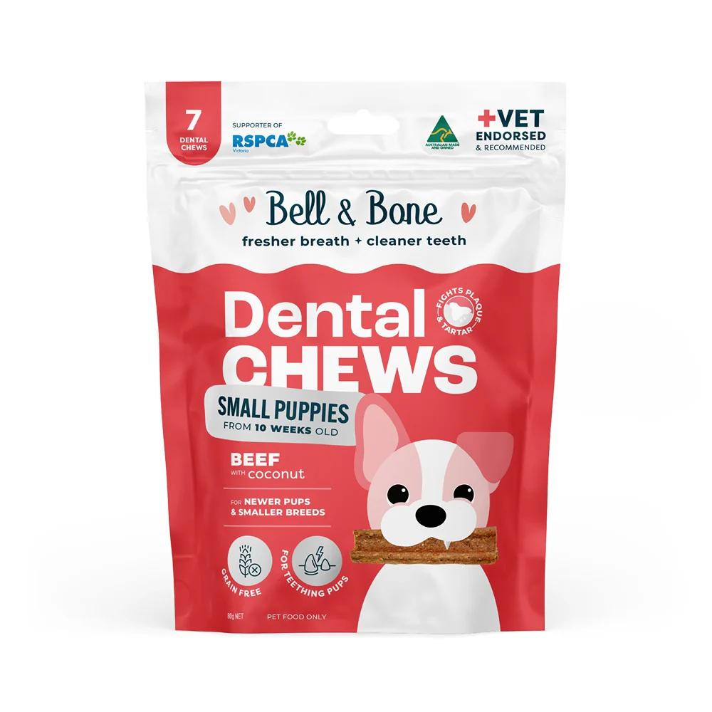 Bell & Bone Small Puppy Beef Dental Chews 7pk
