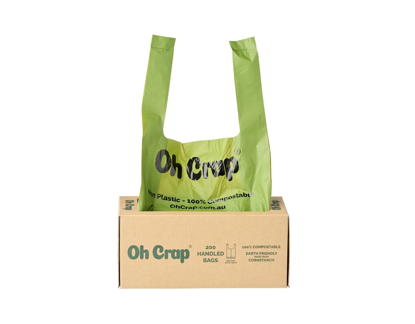 Oh Crap Compostable Dog Poop Bags With Handles 200 Bags