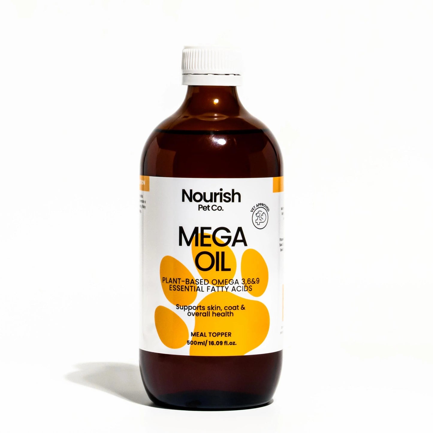 Nourish Pet Co Mega Oil 500ml - Free Shipping